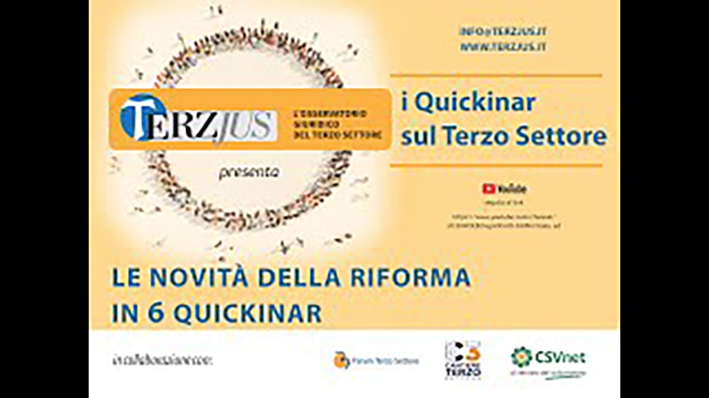 Al via oggi il quarto ciclo dei sei quickinar di ‘Terzjus report 2022’