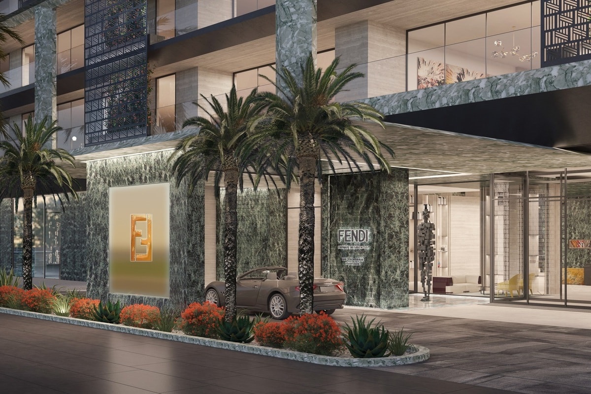 Final rendering of Fendi' private residences at The Palmeraie (courtesy Five star development)