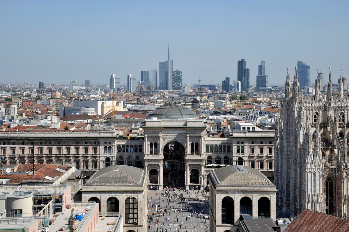 A view of Galleria Vittorio Emanuele II, Milan