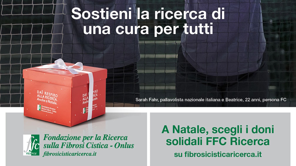 FFC Ricerca, Sarah Luisa Fahr testimonial della campagna di Natale 2022