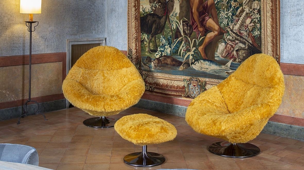 A salon of Villa Medici in Rome renovated by Fendi with Fendi casa furnishings (courtesy Fendi)