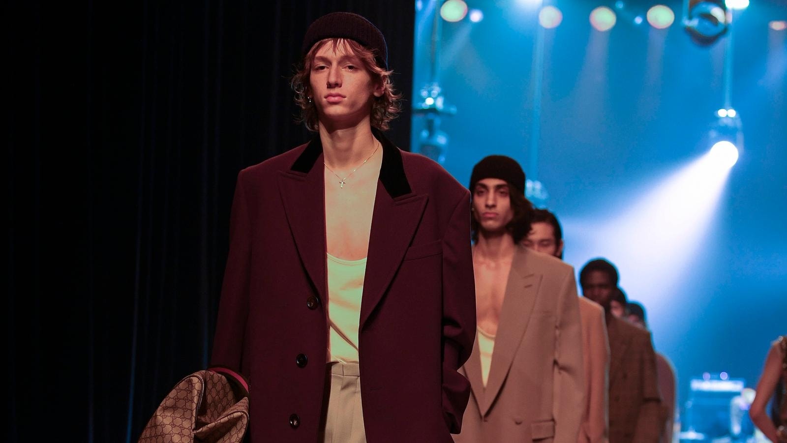 The finale of the Gucci men’s fall-winter 2023/24 fashion show