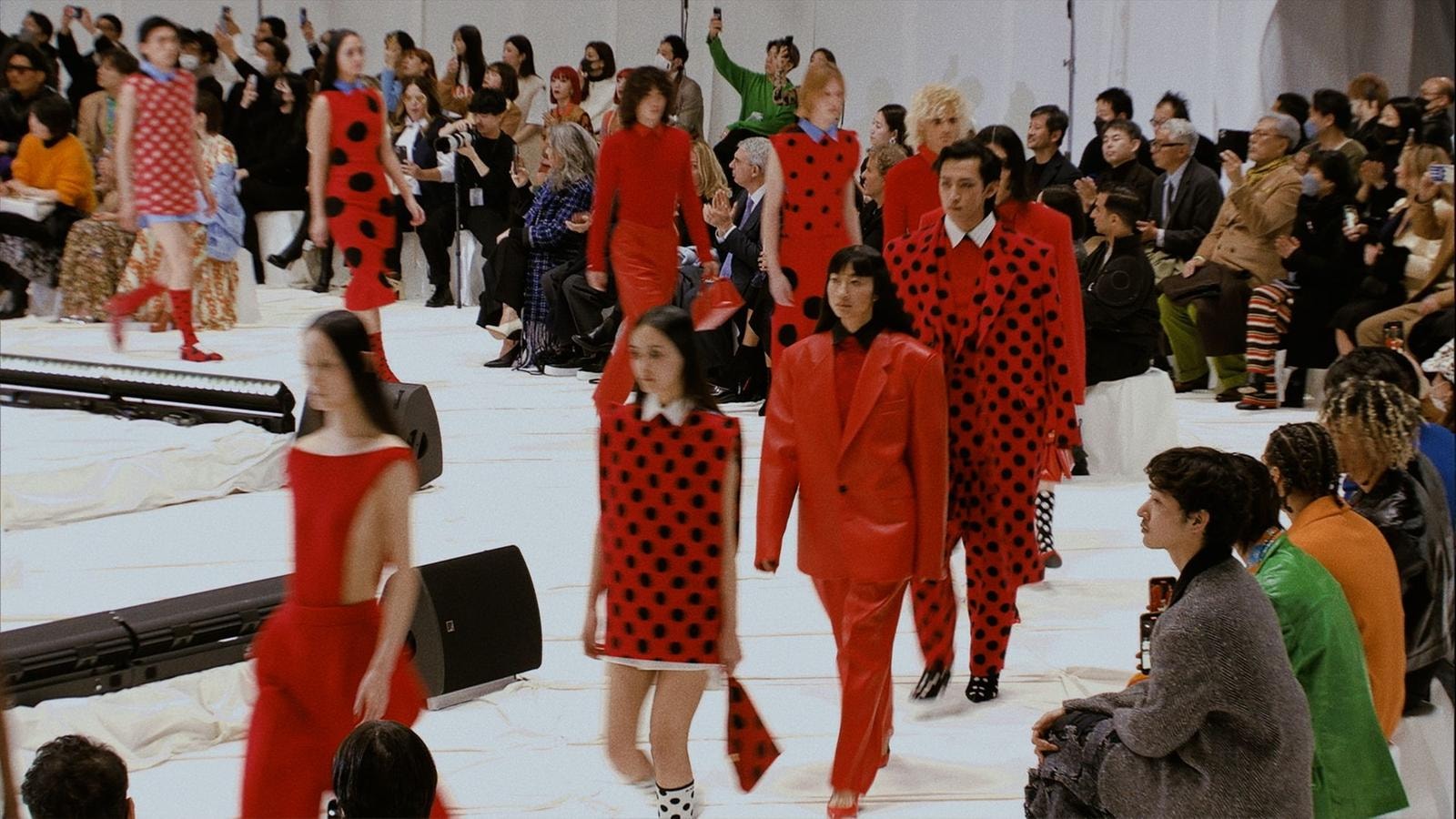 The finale of the Marni fall-winter 2023/24 fashion show in Tokyo