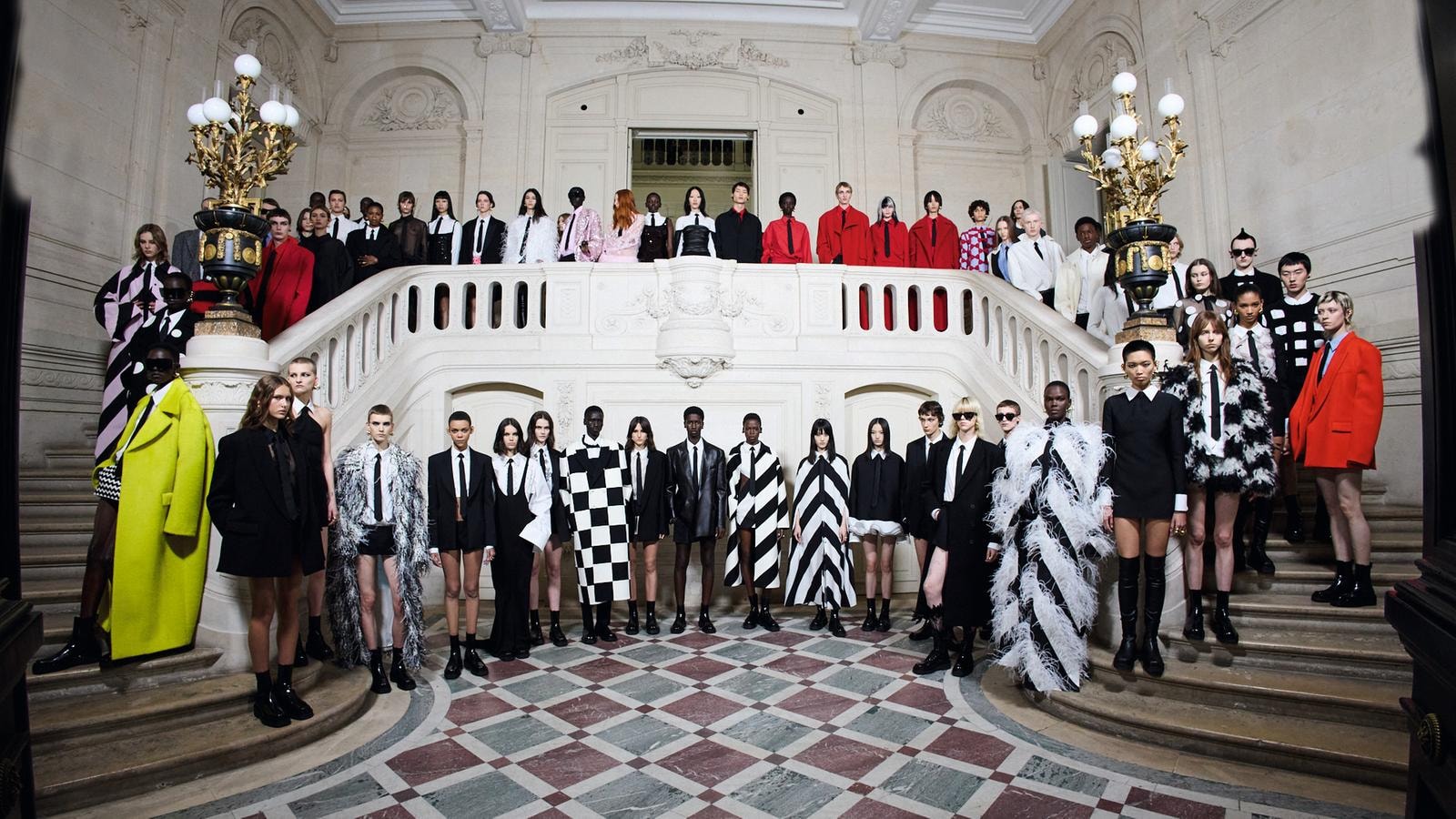 A frame from Valentino fall-winter 2023 (courtesy Valentino)