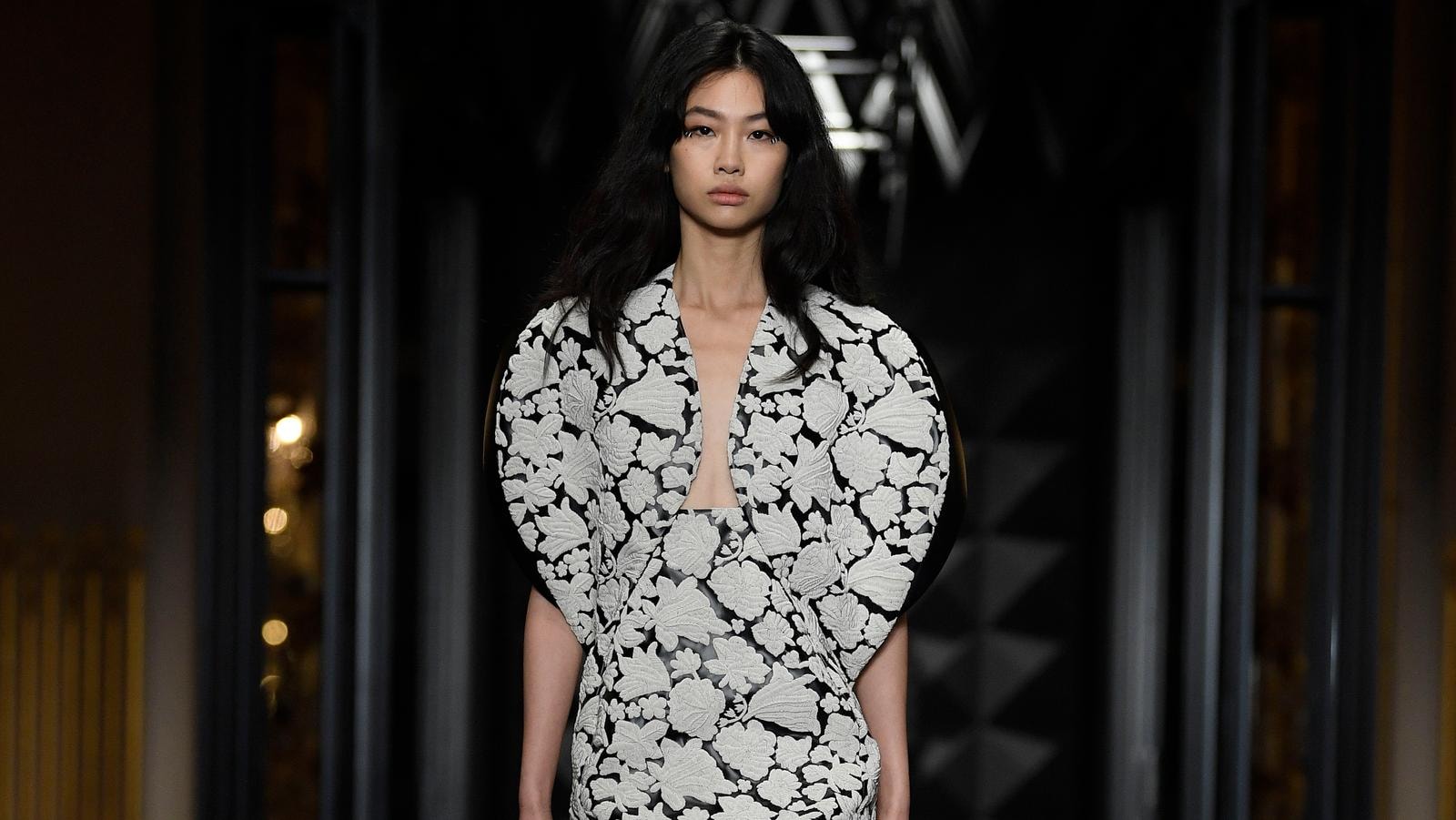Hoyeon during Louis Vuitton's fall-winter 2023 fashion show