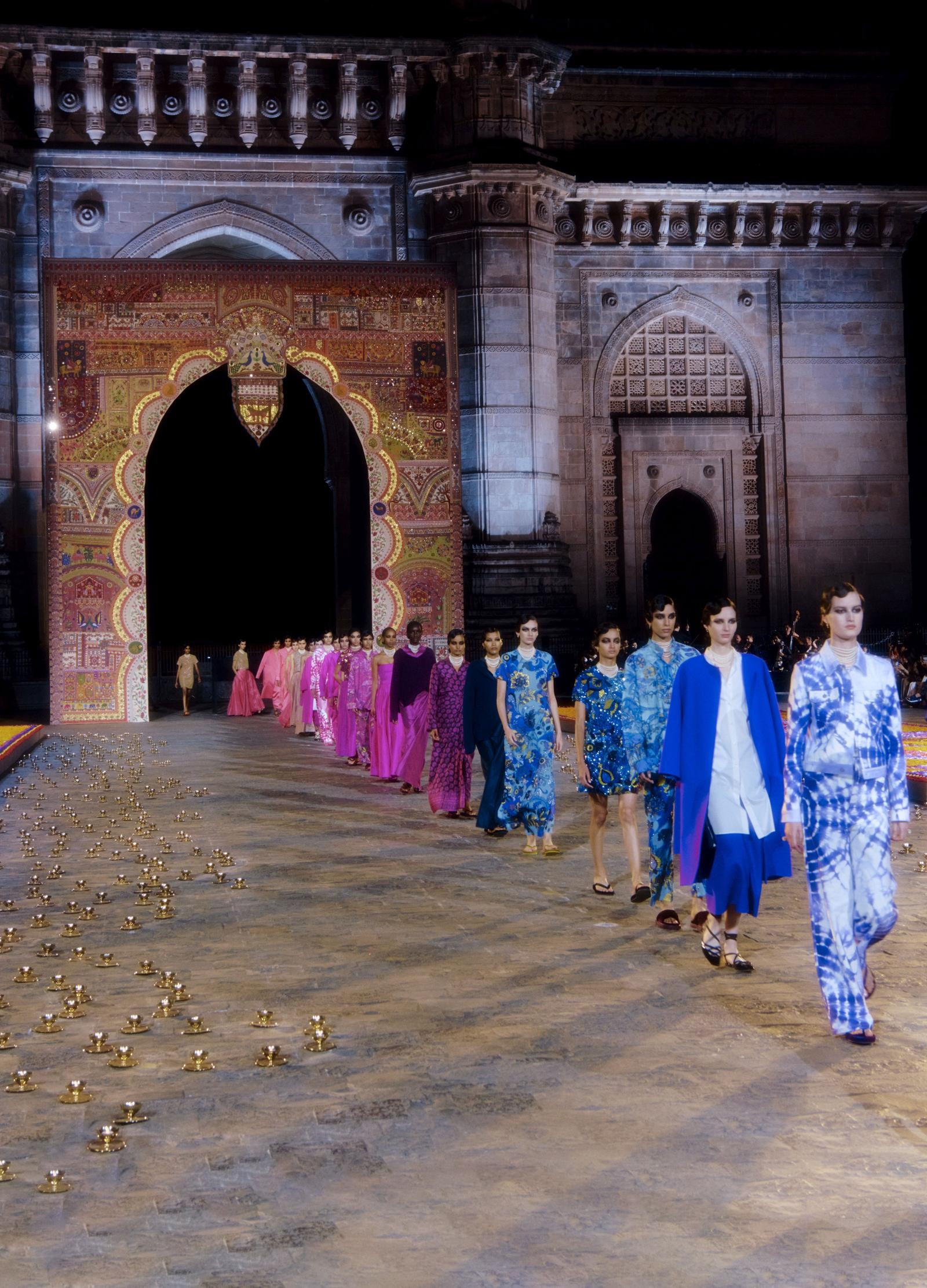 The finale of the Dior fashion show in Mumbai (courtesy Dior)