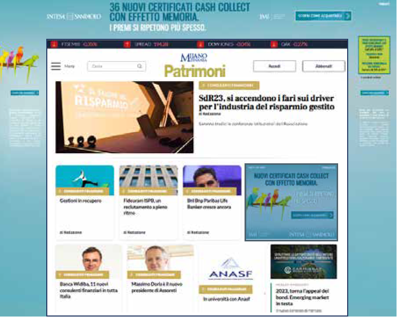 Patrimoni riunisce online l’informazione per i professionisti del risparmio