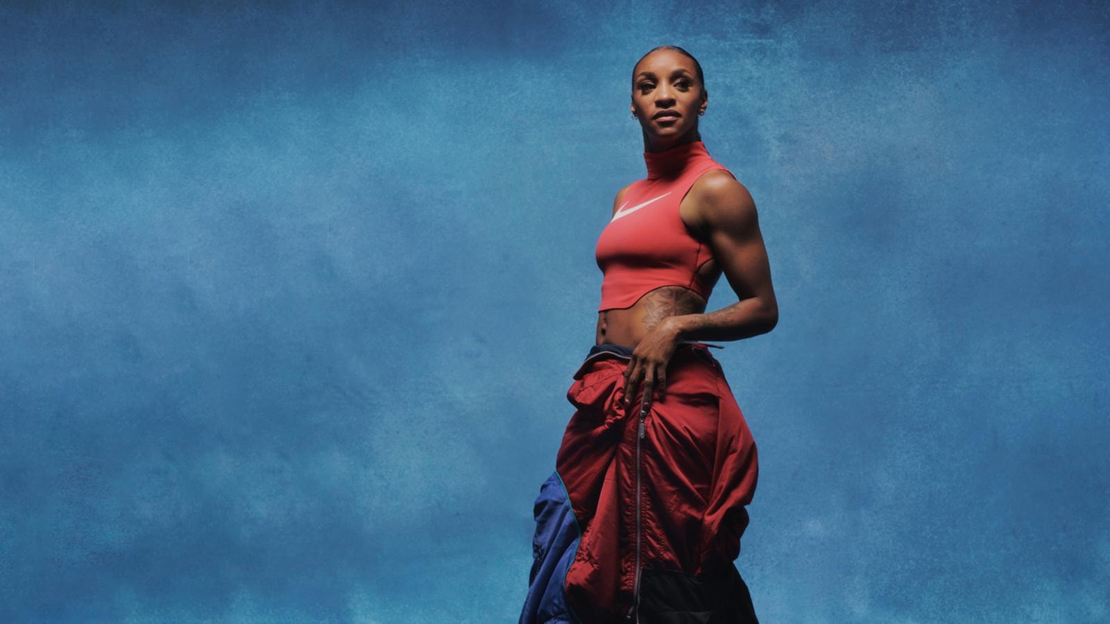 Crystal Dunn in a Nike campaign (courtesy Nike)