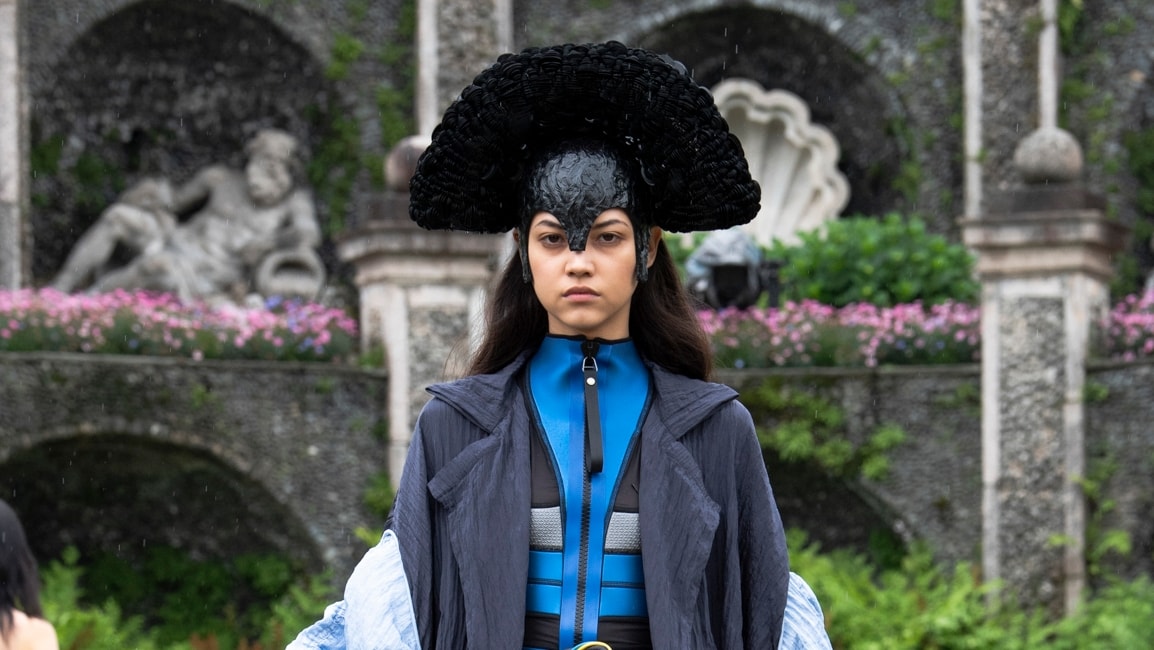 A look from the Louis Vuitton cruise 2024 fashion show (courtesy Louis Vuitton)