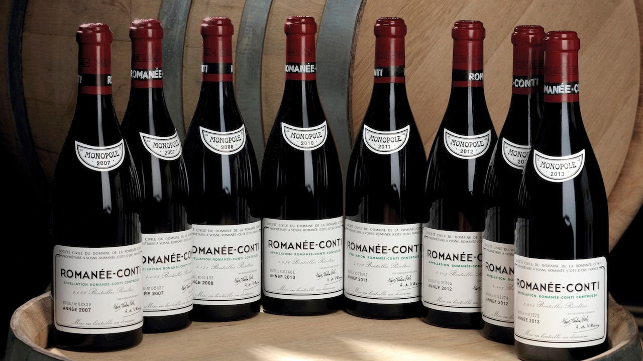Roman&eacute;e-Conti in caduta (-18%)