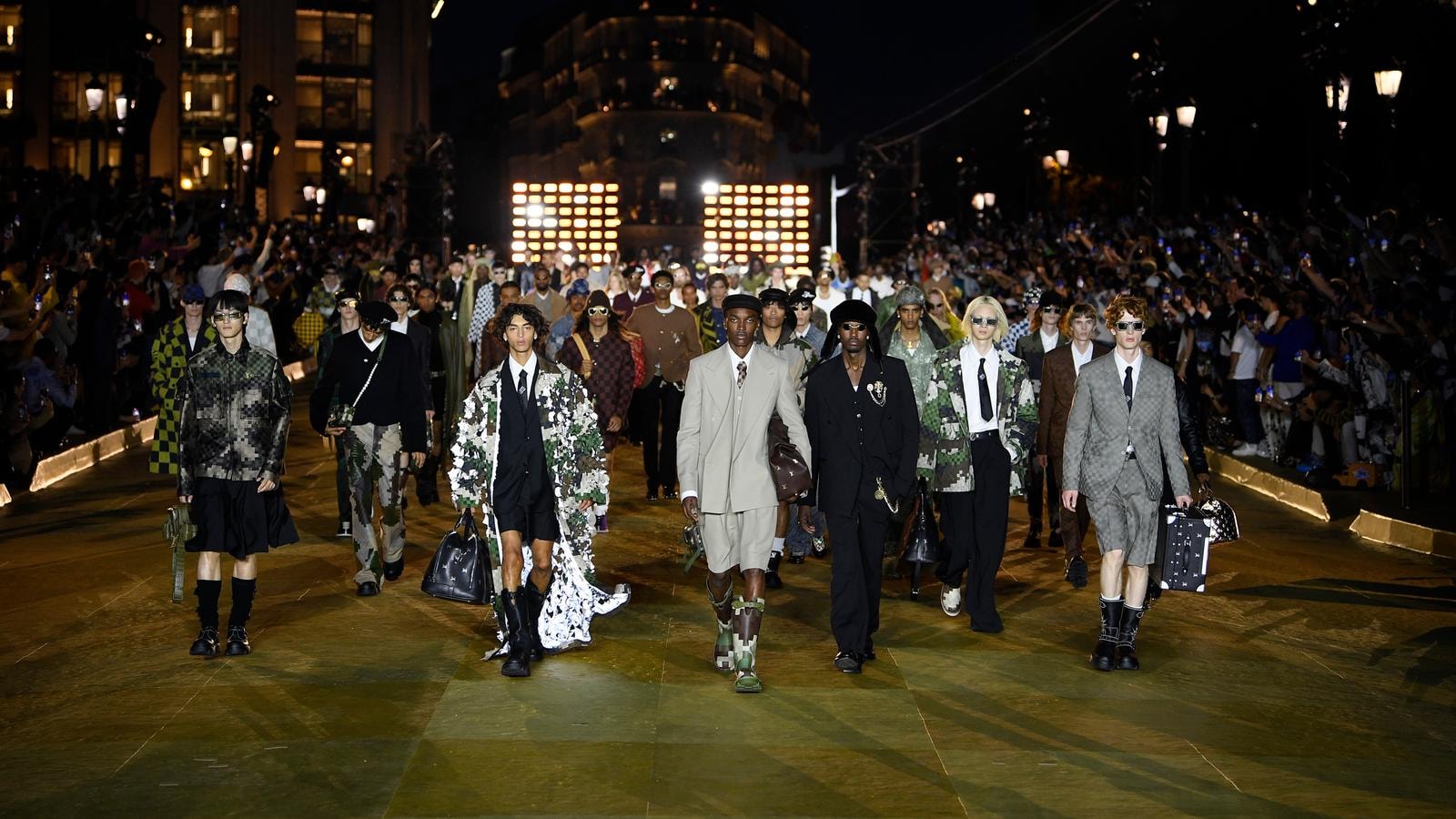 The Louis Vuitton spring-summer 2024 fashion show finale (courtesy Louis Vuitton)