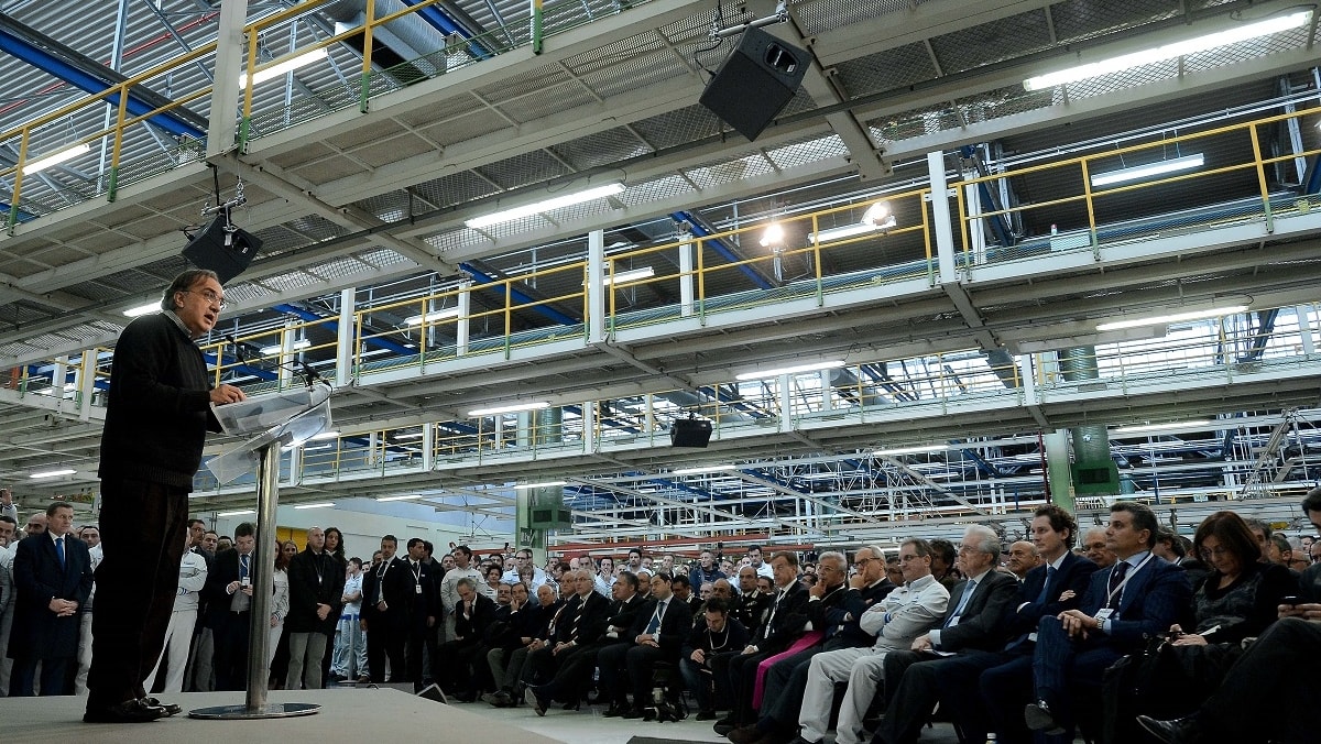 Sergio Marchionne presso il sito Fiat a Melfi