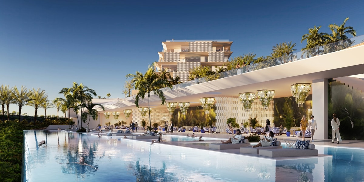A rendering of the Dolce&gabbana design hills project in Marbella (courtesy Dolce&Gabbana)