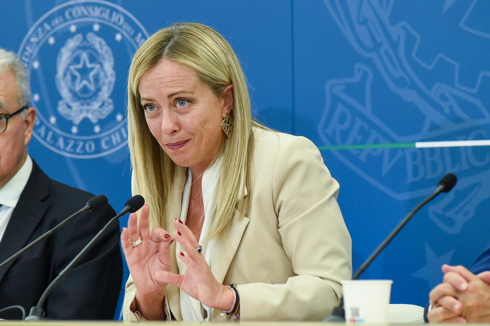 LA PRESIDENTE DEL CONSIGLIO GIORGIA MELONI