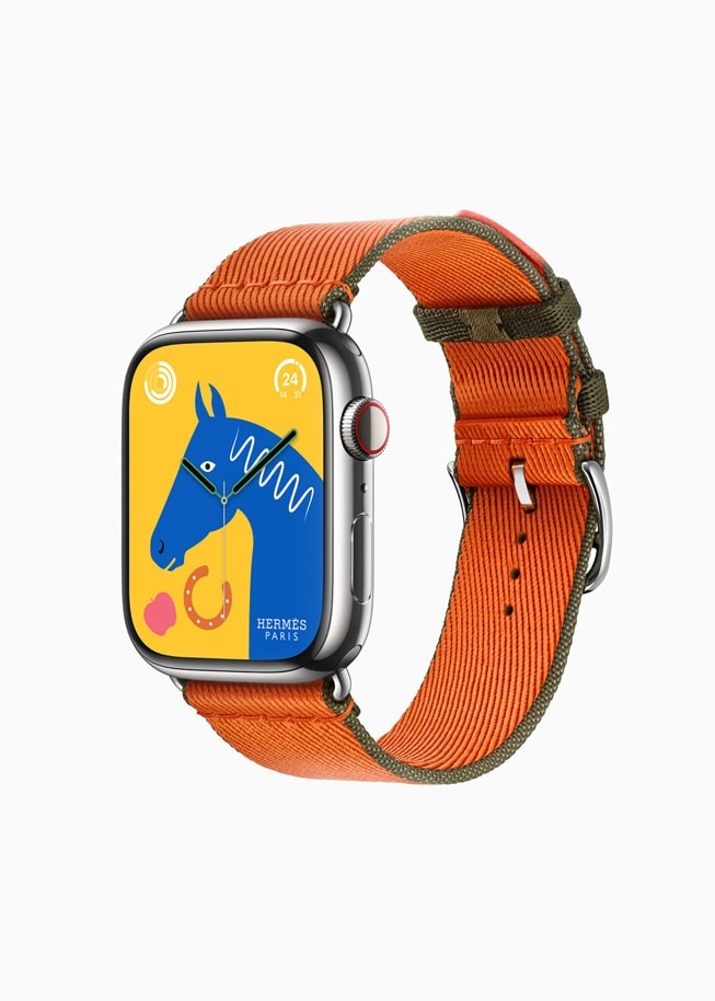 Lo smartwatch Apple Hermès series 9 Toile H (ph Apple official website)