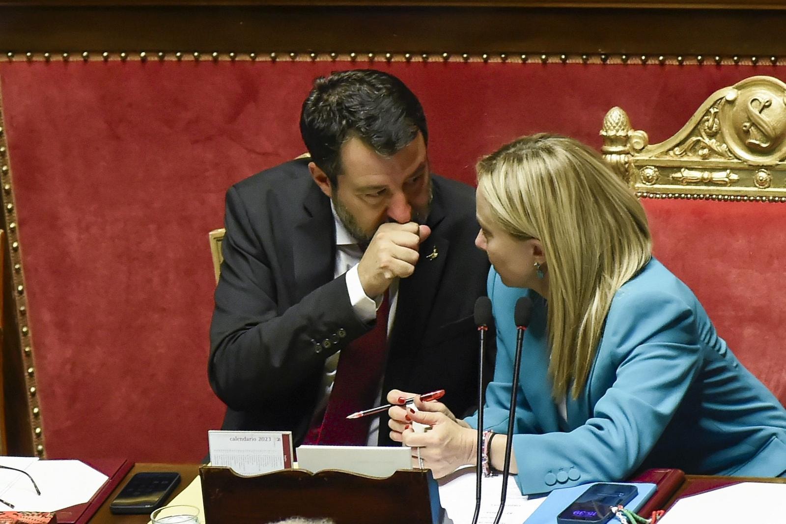 Matteo Salvini e Giorgia Meloni