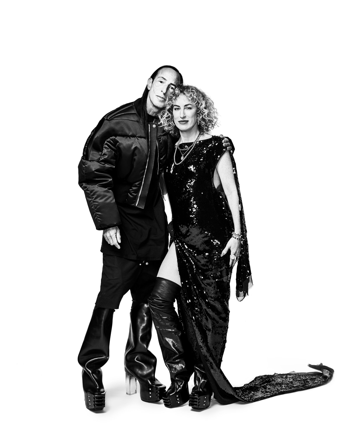 Rick Owens and Danielle Levitt in a shot from the book More Rick Owens (courtesy Danielle Levitt / Owenscorp)