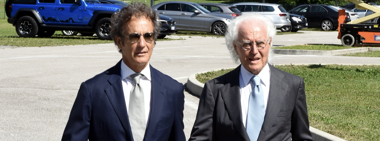 Da sinistra, Alessandro e Luciano Benetton