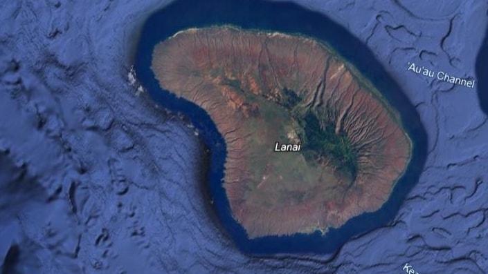 Isola Lanai, Hawaii (da Google Earth)