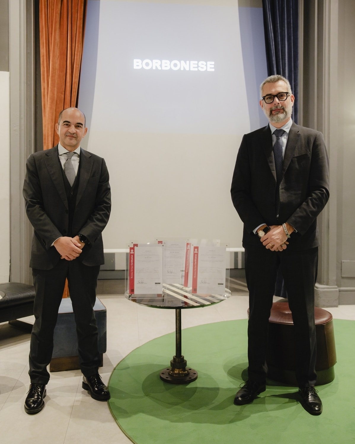 Da sinistra Alessandro Pescara e Diego D'Amato (courtesy Borbonese)