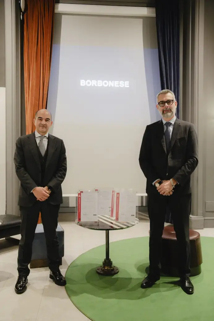 Da sinistra Alessandro Pescara e Diego D'Amato (courtesy Borbonese)