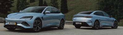 La linea della nuova elettrica BYD Seal