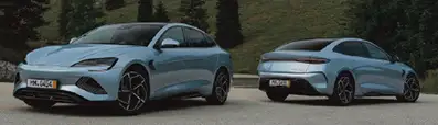 La linea della nuova elettrica BYD Seal
