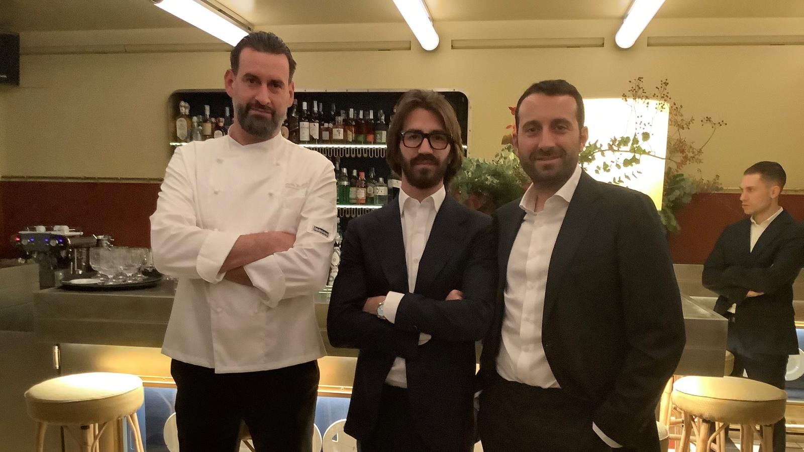 Da sinistra, Paolo Rollini, Leonardo Maria Del Vecchio e Davide Ciancio