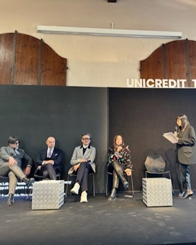Un momento del talk a Pitti