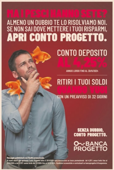 Paolo Fiorentino, ceo Banca ProgettoBanca Progetto, il conto deposito rende il 4,25%. Si ritirano i soldi dopo 32 giorni