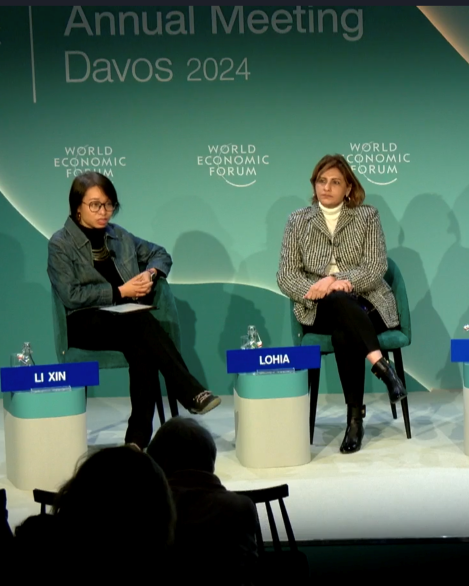 Il panel dedicato alla moda al World economic forum (courtesy World economic forum)