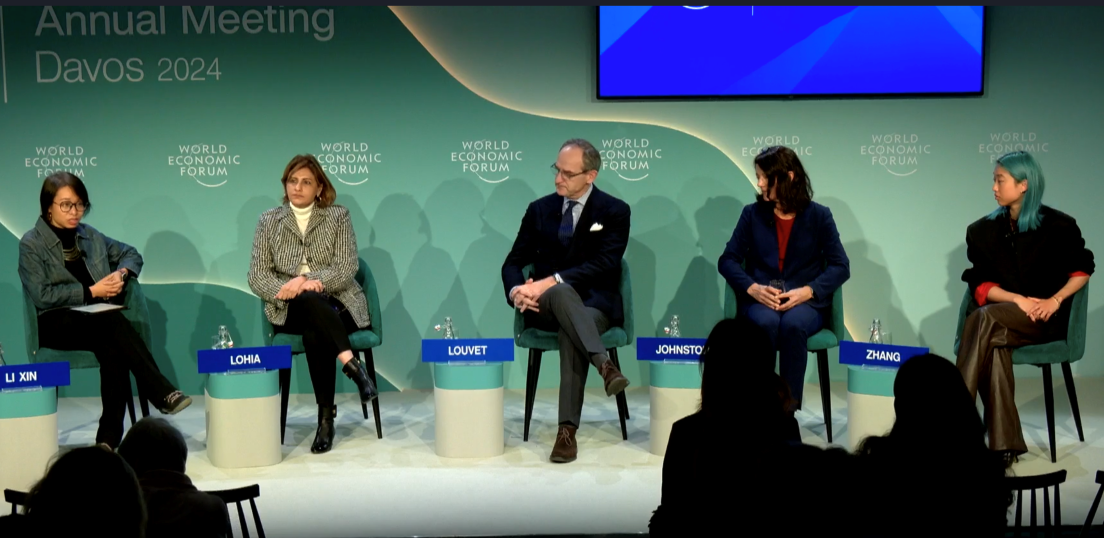 Il panel dedicato alla moda al World economic forum (courtesy World economic forum)