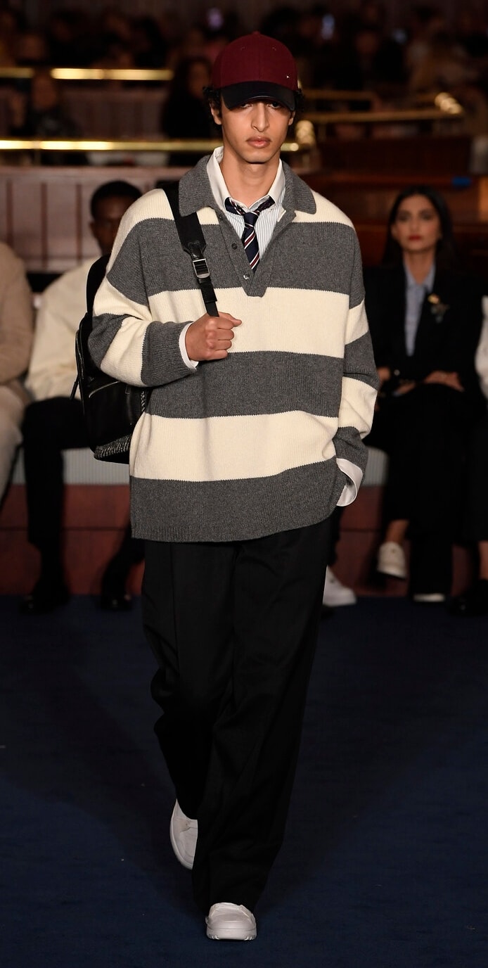 Un look Tommy Hilfiger fall 2024 (courtesy Tommy Hilfiger)