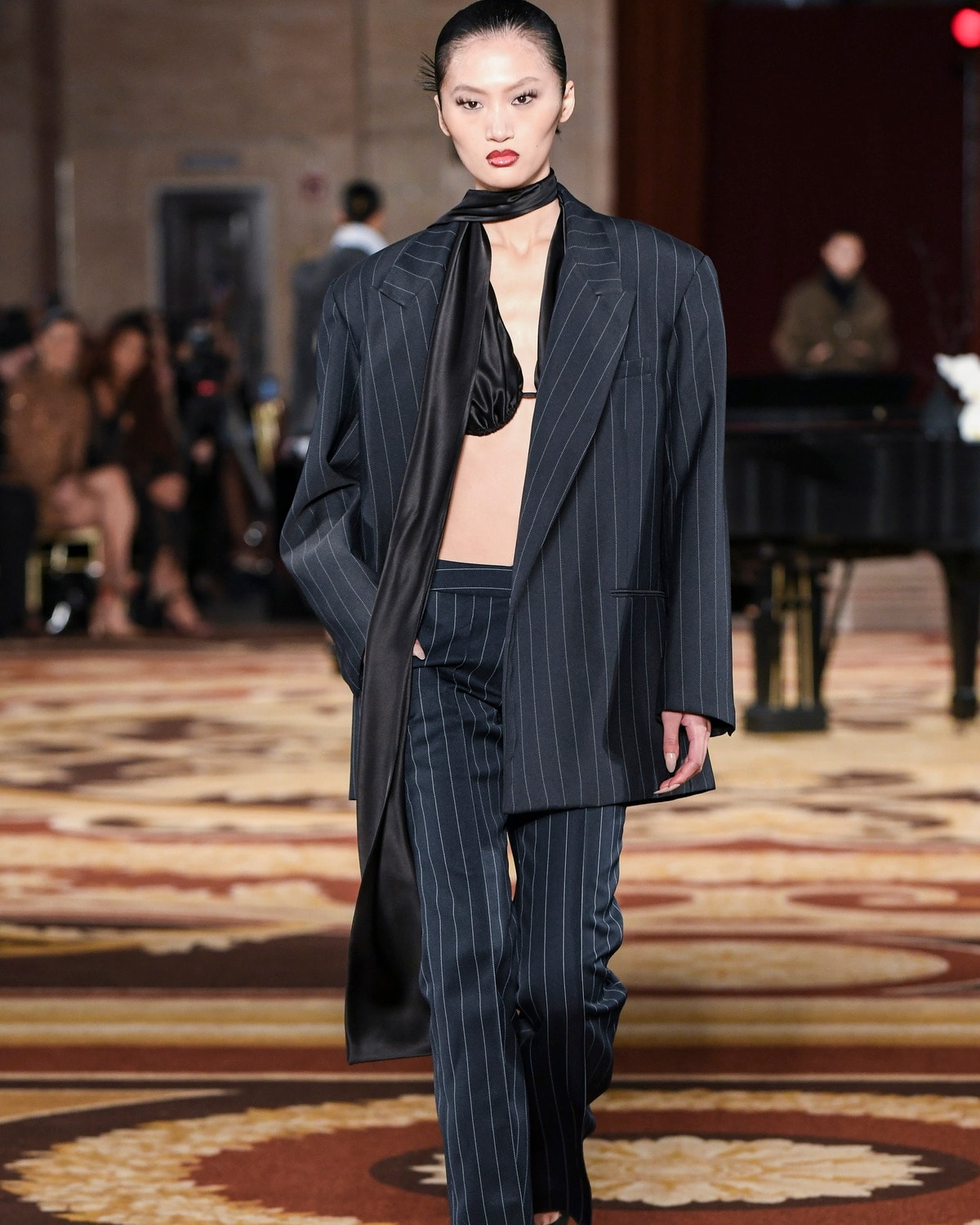 Un look LaQuan Smith fall-winter 2024/25 (courtesy LaQuan Smith/Don Ashby)