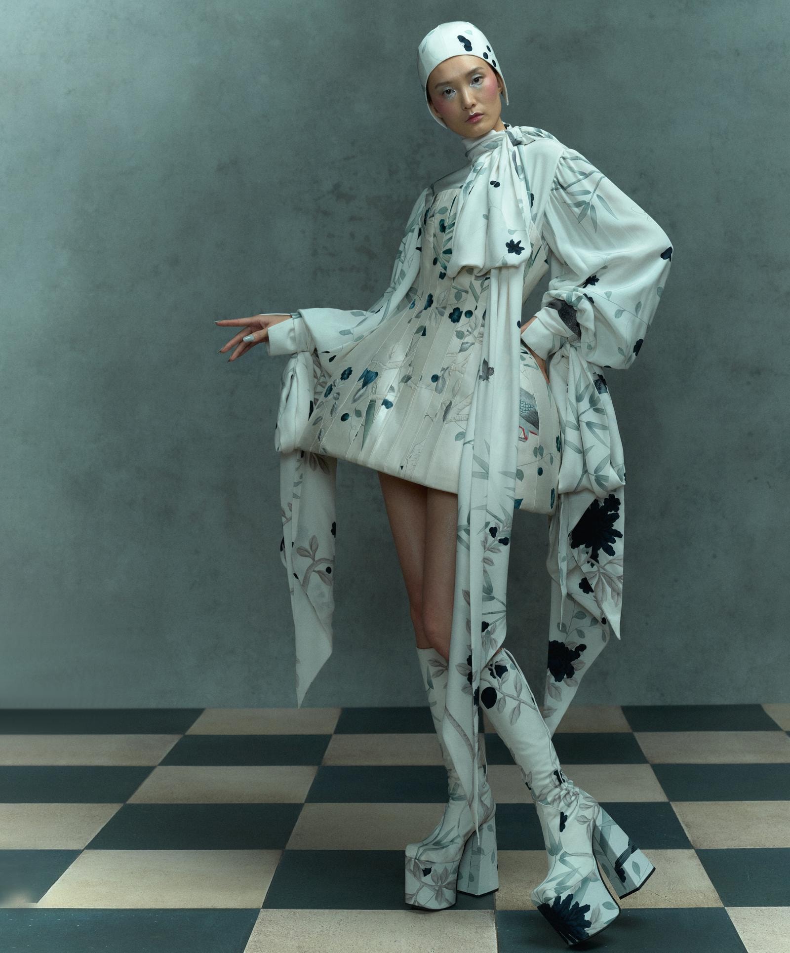 Un look Harris Reed fall-winter 2024/25 (courtesy Harris Reed)