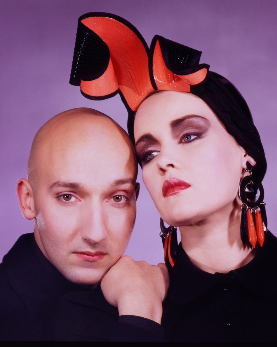 Stephen Jones e Sibylle de Saint Phalle (courtesy Stephen Jones)