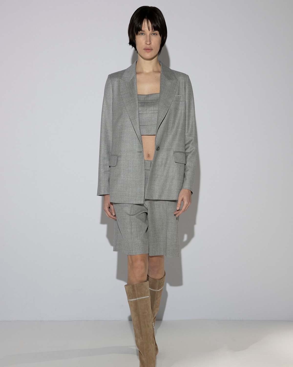Un look Peserico fall-winter 2024/25 (courtesy Peserico)