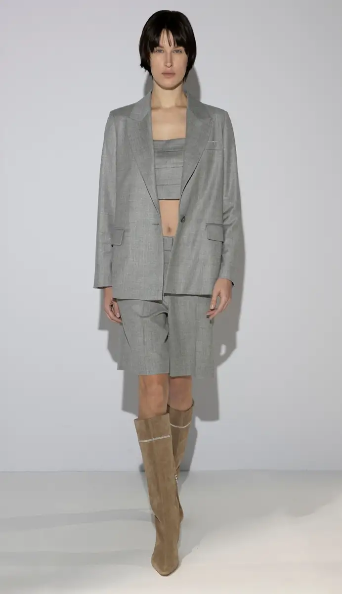 Un look Peserico fall-winter 2024/25 (courtesy Peserico)