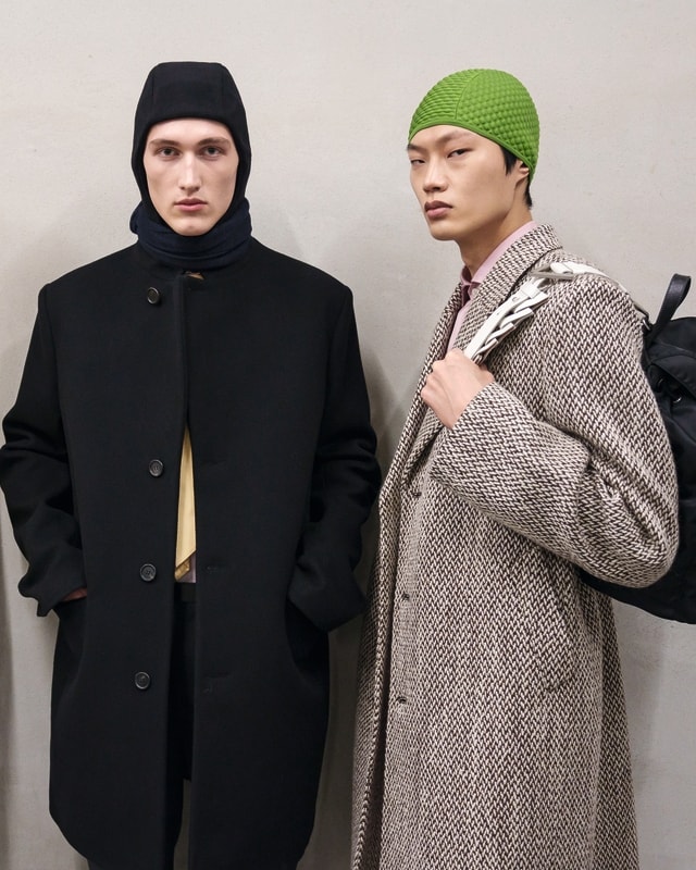 Il backstage della sfilata Prada men's fall-winter 2024/25 (courtesy Prada)