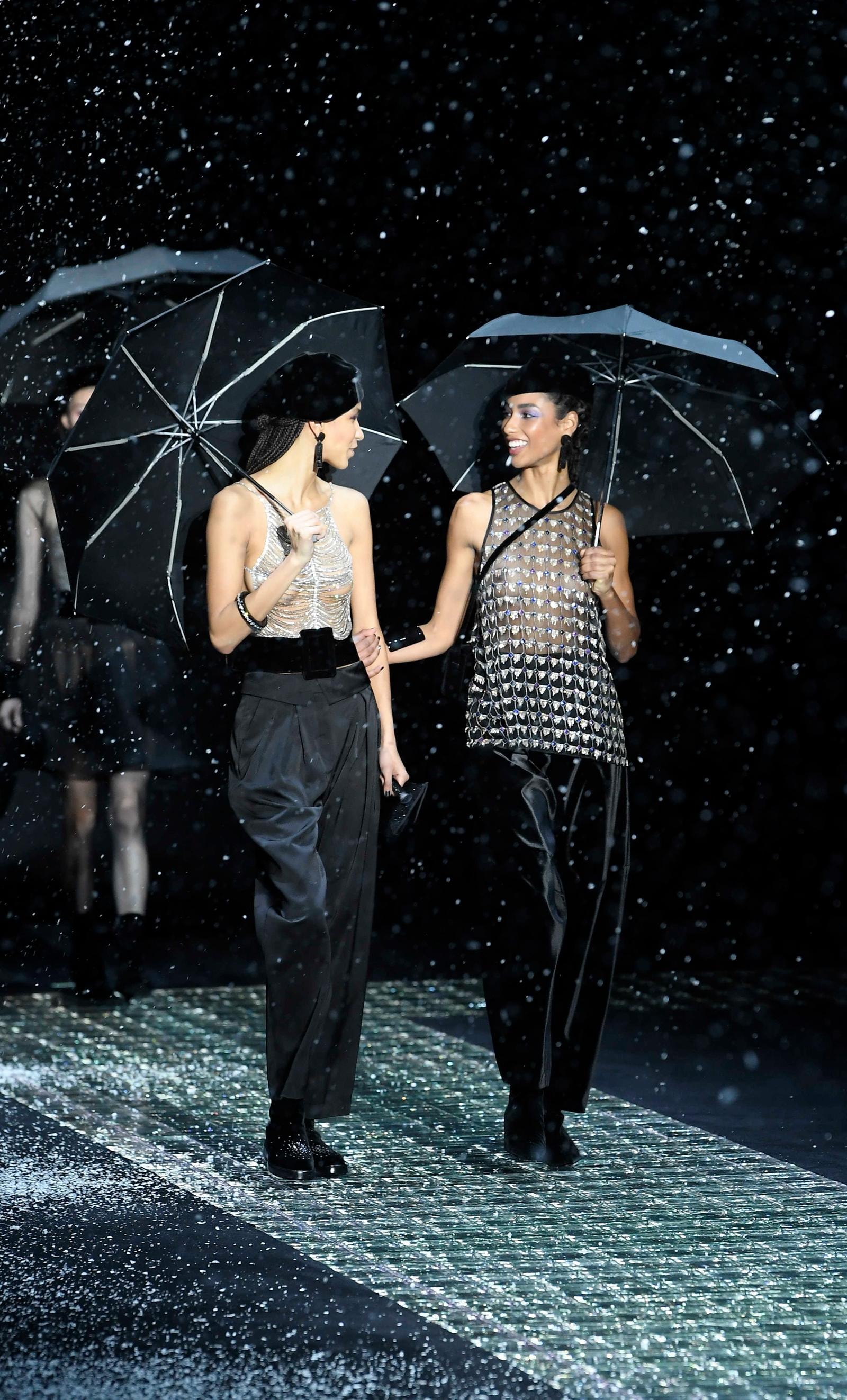 Due look Emporio Armani fall-winter 2024