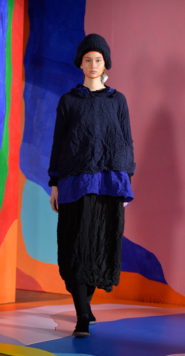 Un look Daniela Gregis autunno-inverno 2024/25 (courtesy Daniela Gregis)
