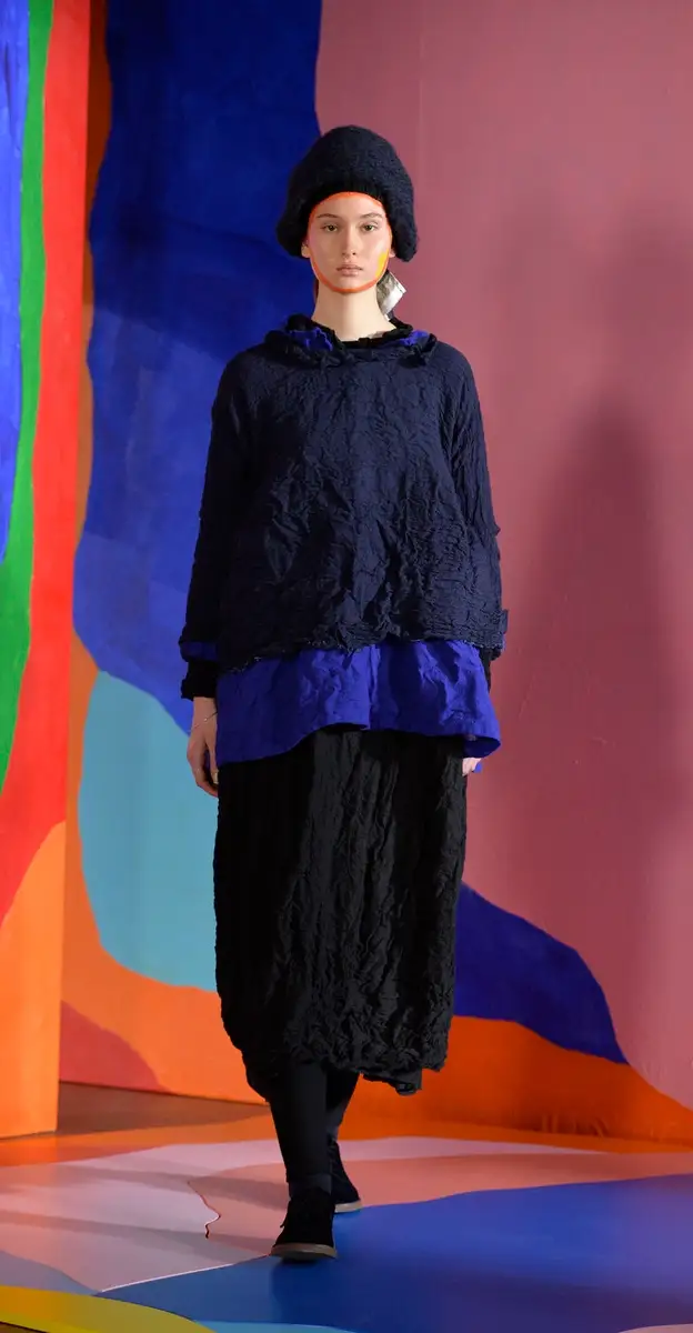 Un look Daniela Gregis autunno-inverno 2024/25 (courtesy Daniela Gregis)