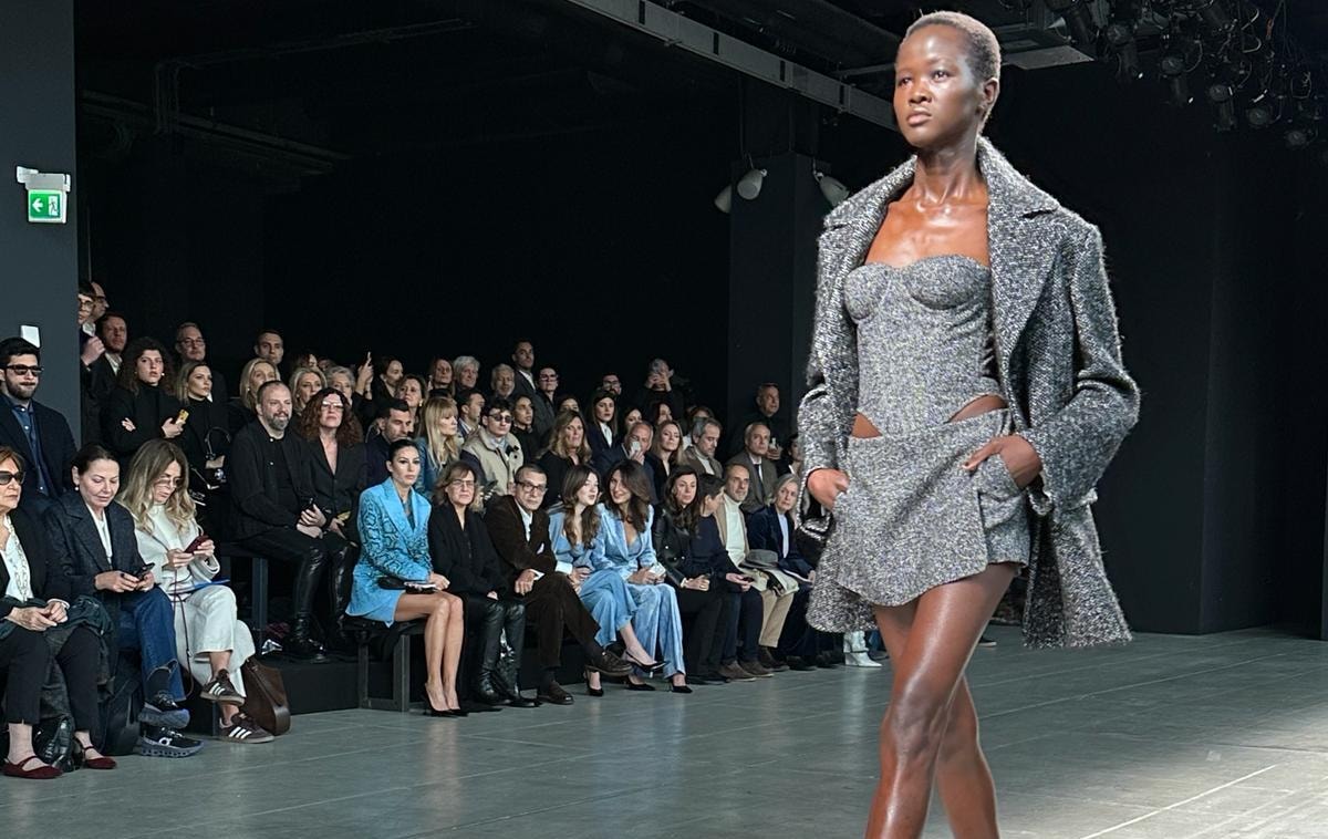 Un momento della sfilata di Ermanno Scervino