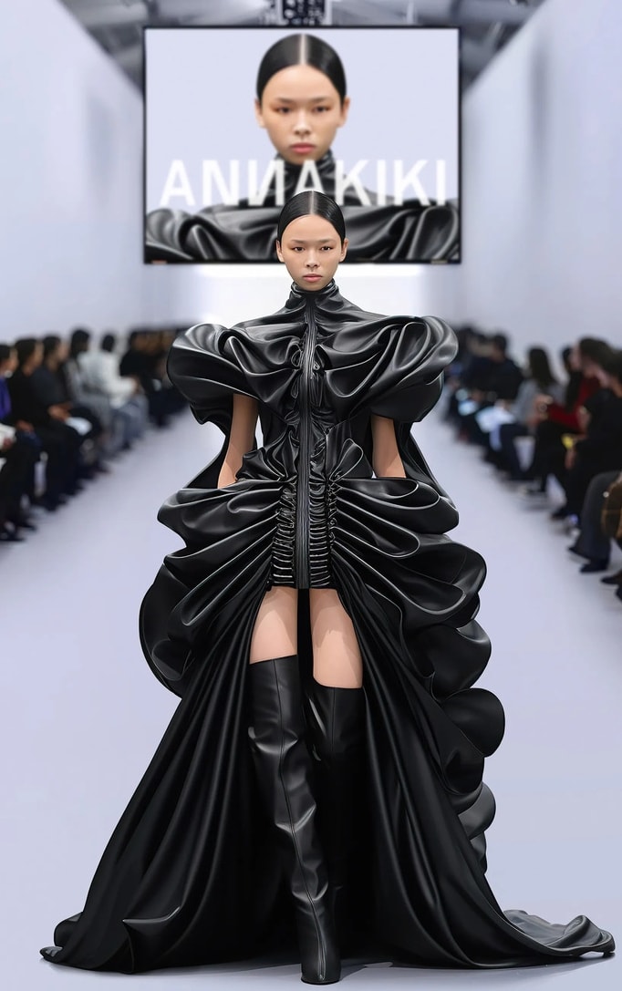 Un look Annakiki fall-winter 2024 (courtesy Annakiki)