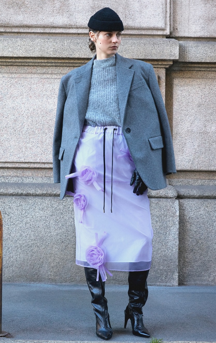 Un look Mantù fall-winter 2024/25 (courtesy Mantù)