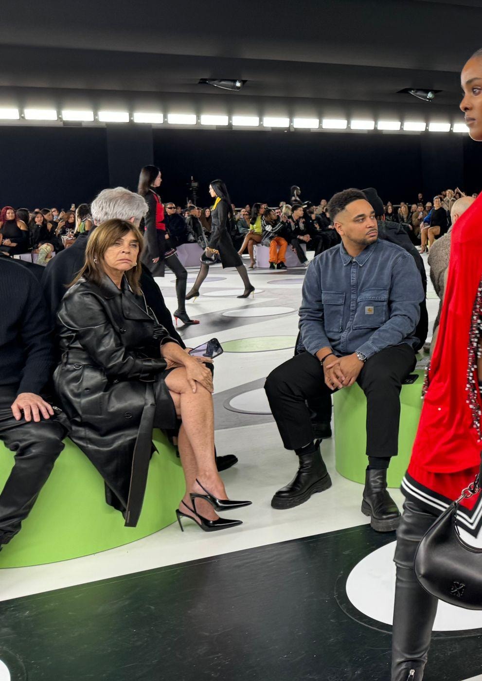Un momento dello show di Off-white