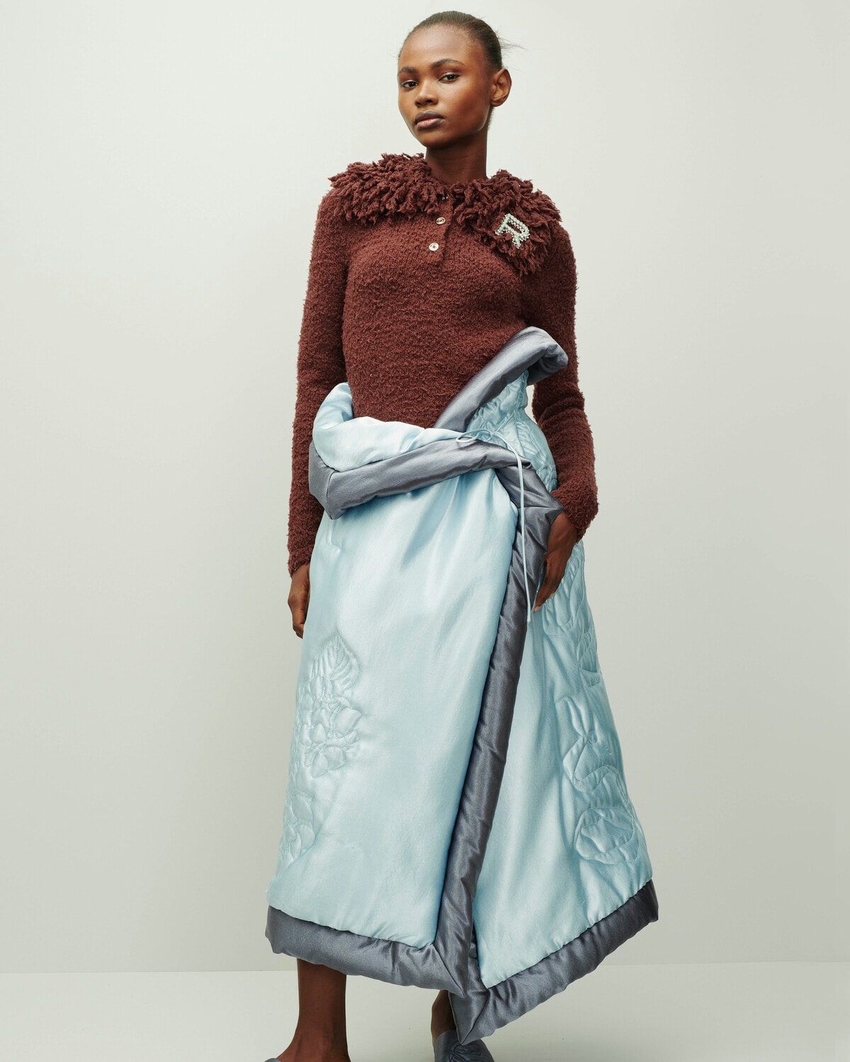 Un look Rochas fall-winter 2024 (courtesy Rochas)