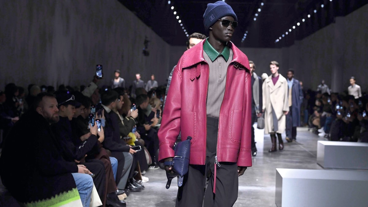 Un momento della sfilata Fendi men's fall-winter 2024/25