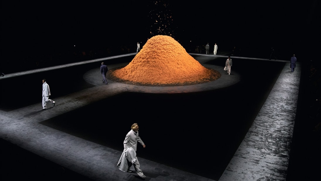 Un momento della sfilata Zegna fall-winter 2024/25 (courtesy Zegna)