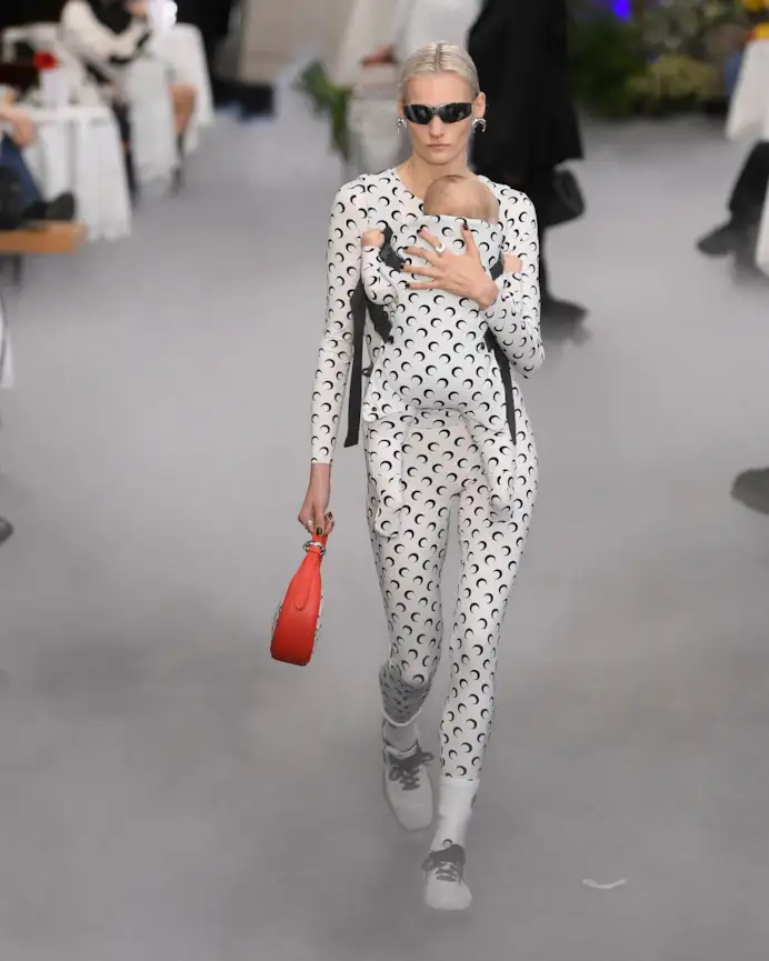 Un look Marine Serre fall-winter 2024 (courtesy Marine Serre)